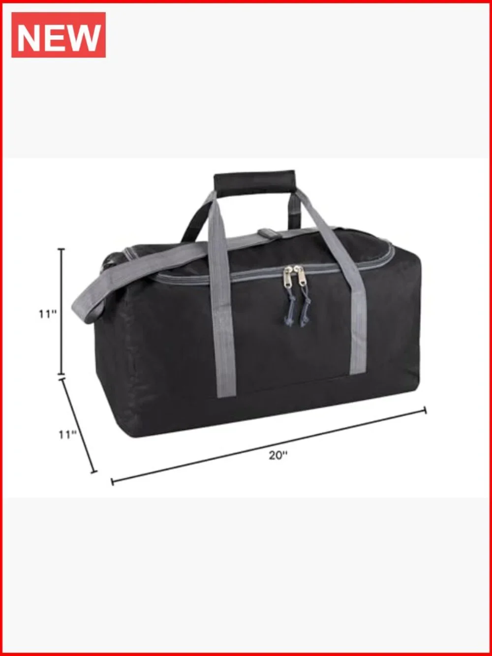 40L Travel Duffle Bag with Shoulder Strap Weekender Carry-on